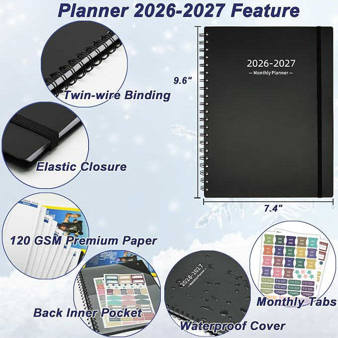 2026-2027 Monthly Planner, 18 Months Calendar Planner from Jan 2026-Jun 2027 - Image 5