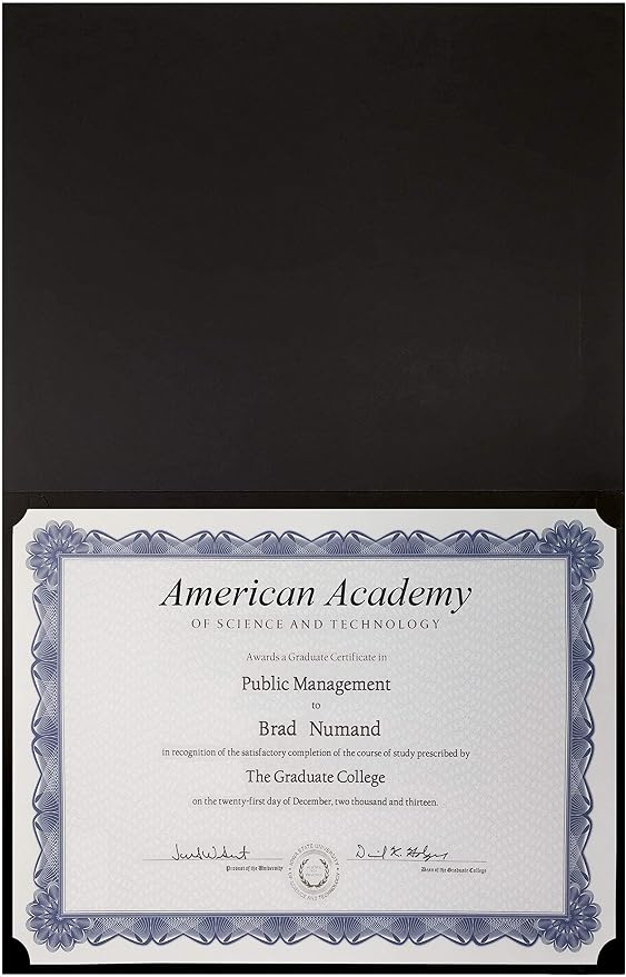 Better Office Products 25 Pack Black Certificate Holders, Diploma Holders - Image 7