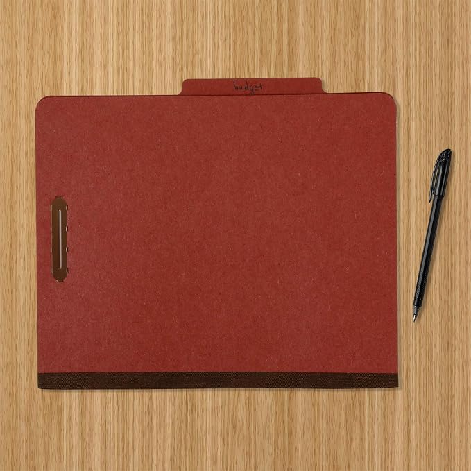 Amazon Basics Classification File Folder, 1 Divider, Letter Size, 100% Recycled - Image 5