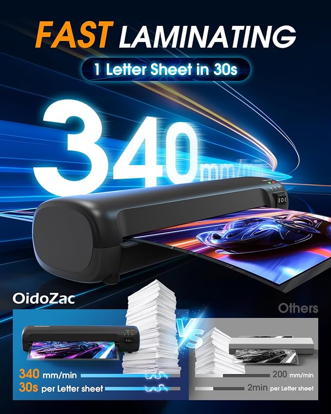 9 Inch Laminator Machine with Hot & Cold Modes, Portable Thermal Laminator A4 - Image 2
