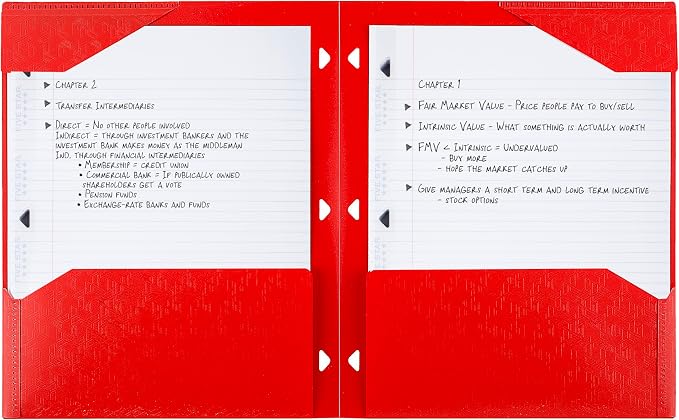 Five Star 2-Pocket Folder, Plastic Folder - Image 3
