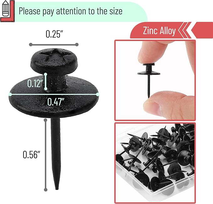 Mr. Pen- Double Headed Picture Hanging Nails, 25 Pack, Picture Nails | Tacks - Image 3