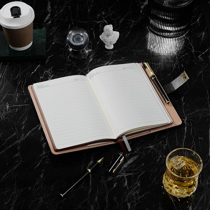 ZXHQ A5 Journal with lock, 120Gsm 224 Pages Lock Diary, Pen Set, Refillable - Image 4