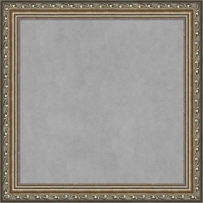 Amanti Art Silver Framed Magnetic Board 14x14 X-Small Vision Board by AmantiArt