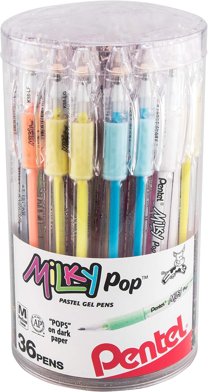 Pentel Milky POP Pastel Gel Pen, Medium Line - Image 2