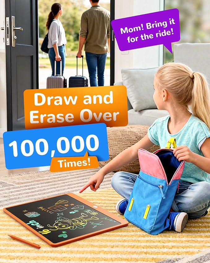KOKODI LCD Writing Tablet, 16 Inch Colorful Toddler Doodle Board Drawing Tablet - Image 5