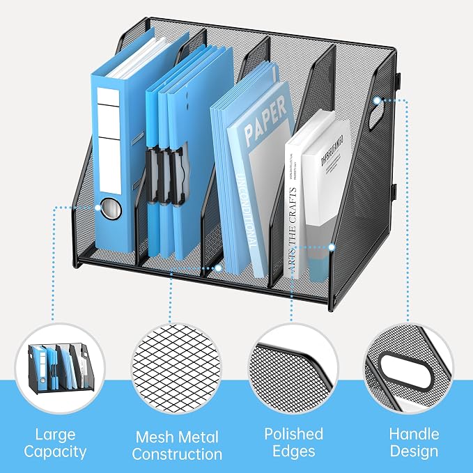 SUPEASY Binder Organizer, Magazine File Holder - Image 3
