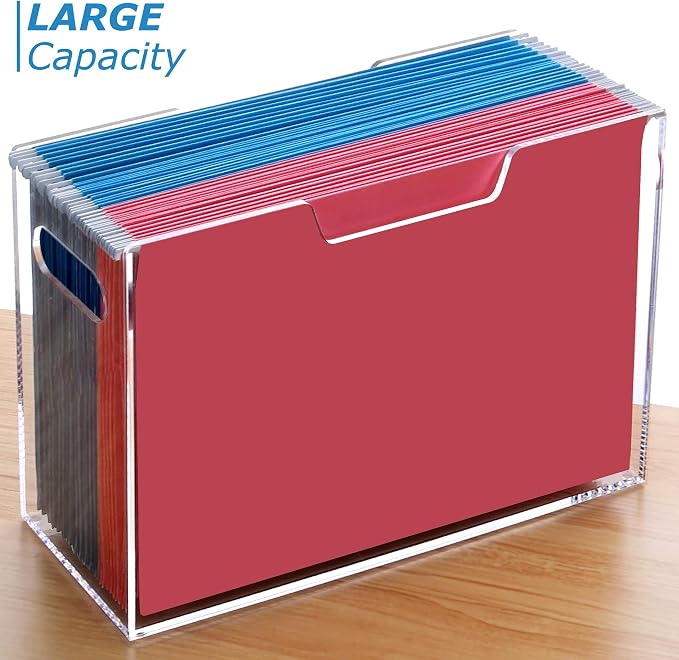 DINGHUO Legal Size File Organizer, Acrylic Protable Hanging File Organizer - Image 7