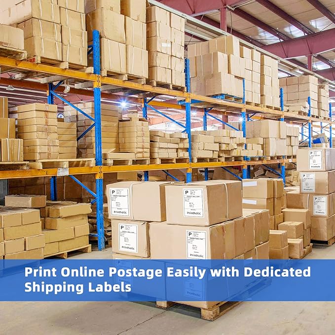 1000 Half Sheet Self Adhesive Shipping Labels for Laser & Inkjet Printers - 500 Sheets, 2 per Page Shipping Labels, 8.5" x 5.5" Half Sheet Labels-DeskLoop Office