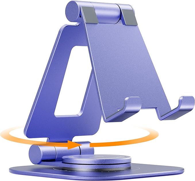 Nulaxy Rotatable Cell Phone Stand, Fully Adjustable Foldable Desktop Phone by Nulaxy