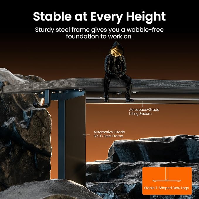 ErGear Electric 71 x 30 inch Standing Desk Workstation, Large Sit Stand up Desk - Image 5