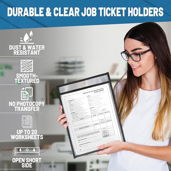 50 Pack Job Ticket Holders 8.5x11 - Image 3