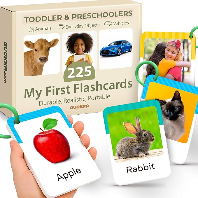QUOKKA 225 Toddler Flash Cards by QUOKKA