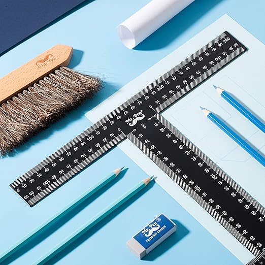 Mr. Pen - T Square, T Ruler, 45 cm, Metal, T Square Ruler, Drafting Tools, Tsquare, Truler, Architectural Triangle-DeskLoop Office