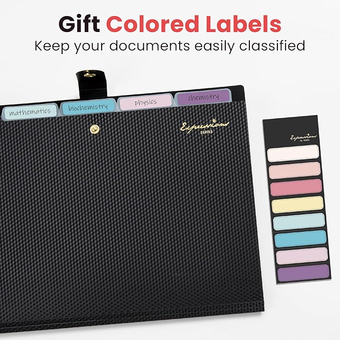 Sooez Accordion File Organizer, Letter Size Expanding File Folder - Image 5