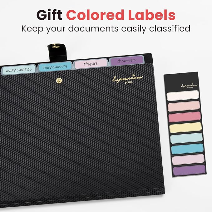 Sooez Accordion File Organizer, Letter Size Expanding File Folder - Image 5