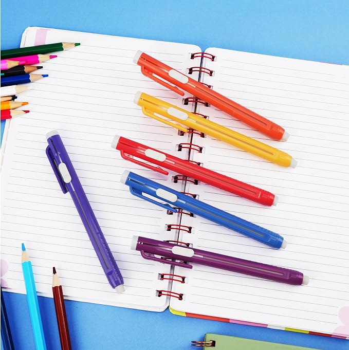 Mr. Pen- Retractable Mechanical Eraser Pens, 6 Pack, Sunset Colors | Latex-Free - Image 6