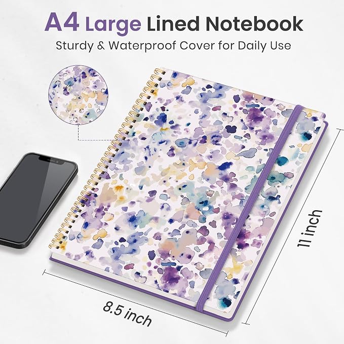 Taja Large Spiral Lined Journal - Image 5