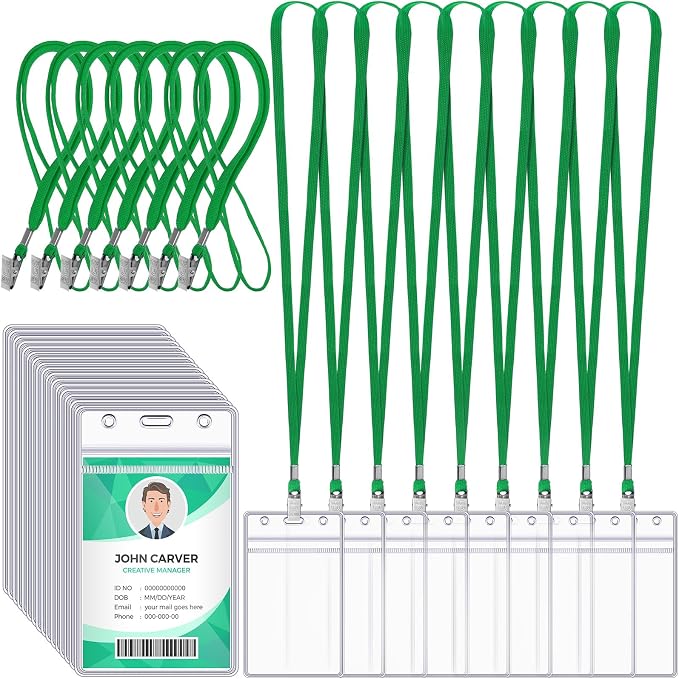 Marspark 100 Pcs ID Badge Holder by Marspark
