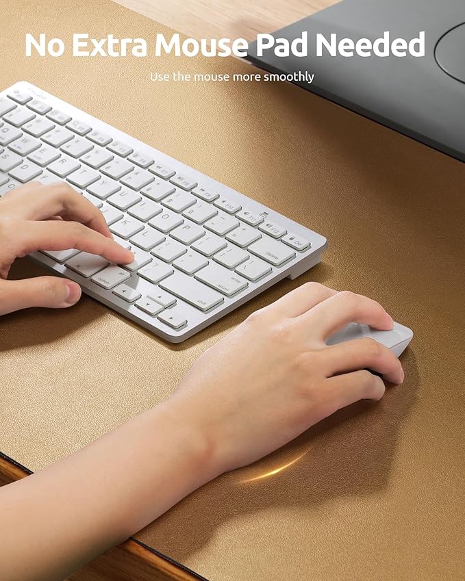 YSAGi Leather Desk Protector, Office Mat, Large Mouse Mat, Non-Slip PU Leather Blotter, Laptop Desk Pad, Waterproof Writing Pad for Office and Home (Bronze, 23.6" x 13.8")-DeskLoop Office