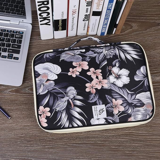 JAKAGO A4 Travel Portfolio Multifunctional Document Organizer Zippered Case - Image 2