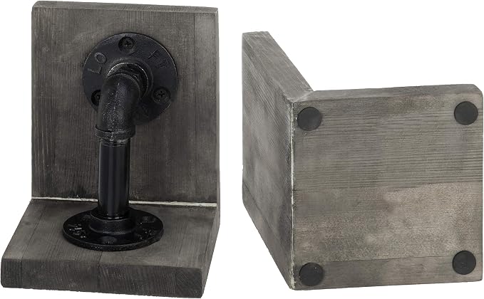 MyGift Book Ends Decorative for Shelves, Office Bookends for Heavy Books - Image 7
