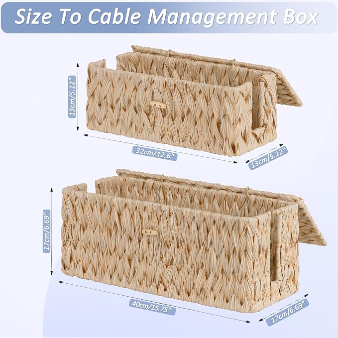 efluky 2 Pack Plastic Floor Cord Covers - Image 2