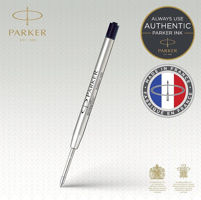 Parker Quinkflow Ballpoint Pen Ink Refill, Medium Tip - Image 2