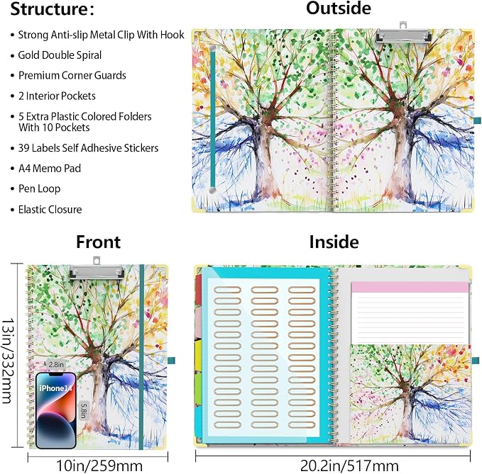Clipboard Folder with Notepad Refillable Lined - Image 6