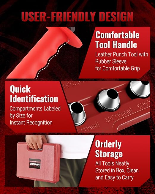 Reywoo Hole Punch Set, Gasket Punch Set - Image 7
