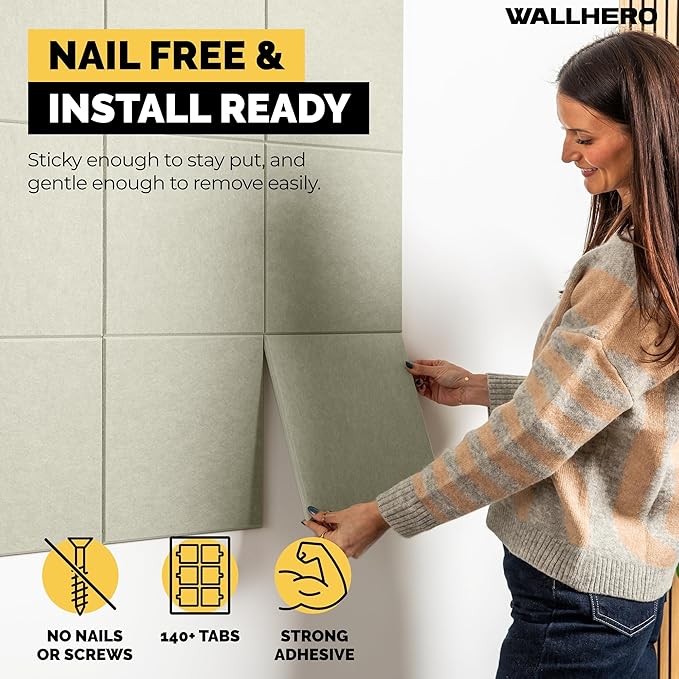 Corkboards for Wall, 59"x36" | 15 Pack | Cork Board Squares, Pin Up Board, Office Board for Wall, Big Bulletin Board, Cork Roll with Adhesive Backing (Sage Green)-DeskLoop Office
