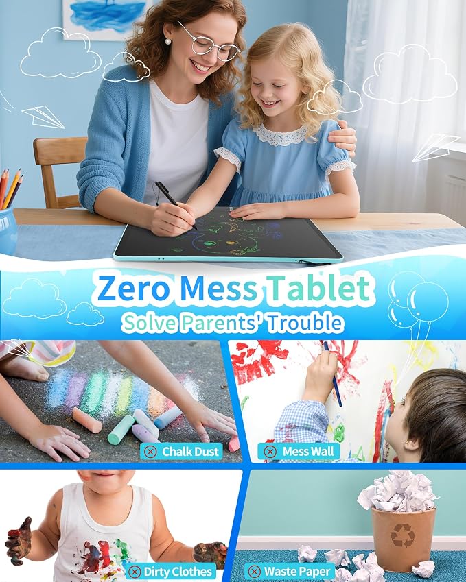 Magnetic LCD Writing Tablet for Fridge, 13 Inch Writing Tablet for Kids - Image 7