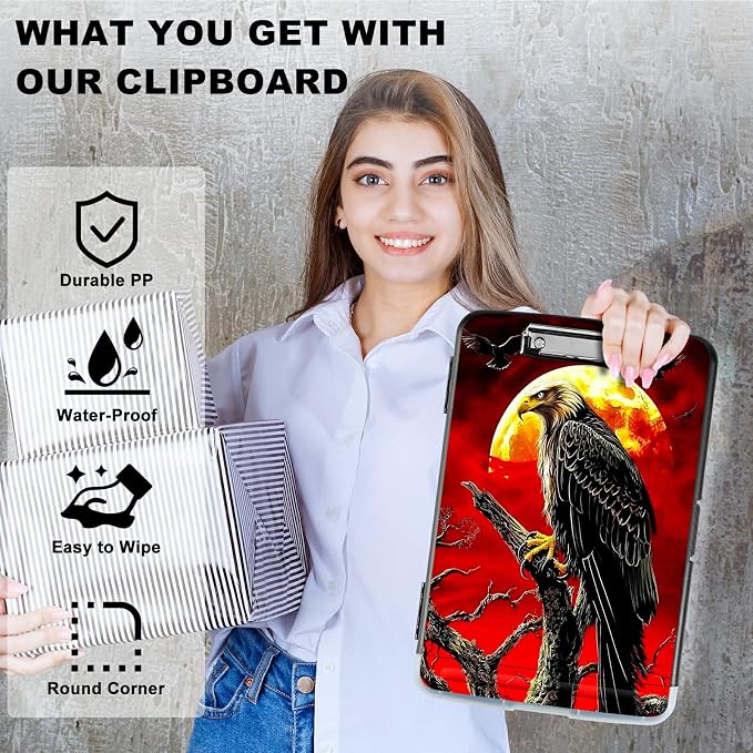 Red Sky Eagle A4 Clipboard - Image 2