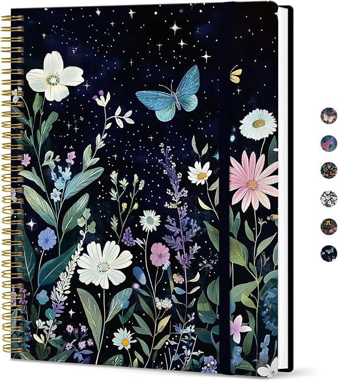 Taja Large Spiral Lined Journal by Taja