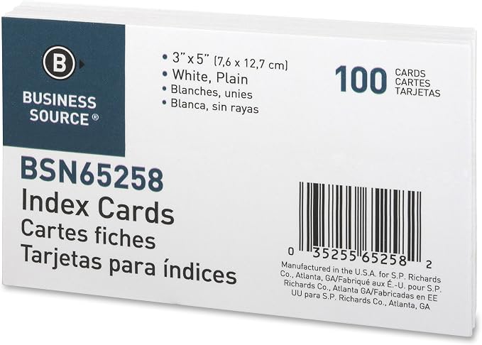 Business Source Index Cards - Image 2