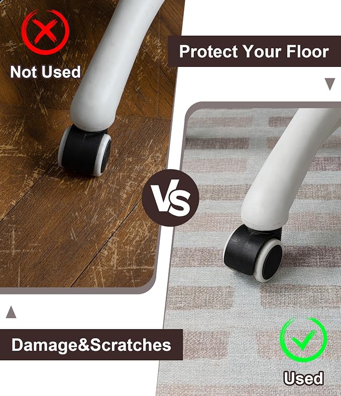 chakme Office Chair Mat for Hardwood Floor, Machine Wash - Image 4