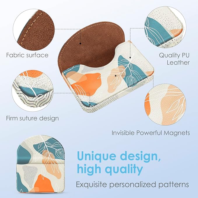 Business Card Holder，PU Leather Business Card Case Color Printing Pattern Card - Image 3