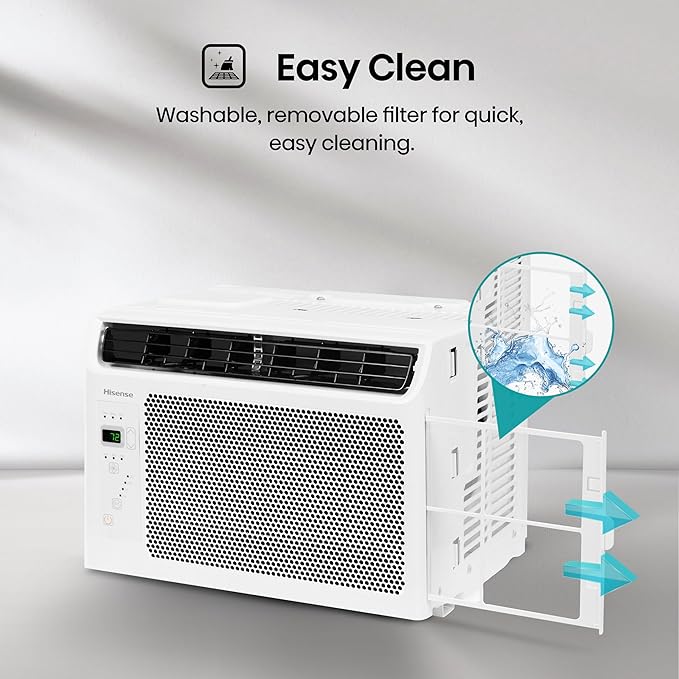 Hisense WC05R25A Window Air Conditioner, 5,000 BTU, White-DeskLoop Office