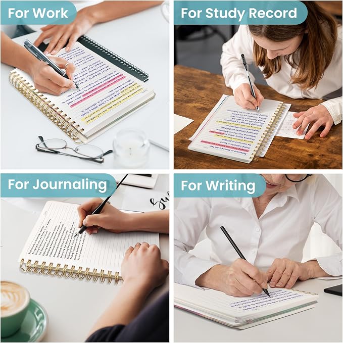 Lined Spiral Notebook Journal for Work, 300 Pages Thick B5 College Ruled - Image 7