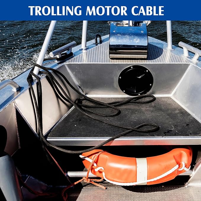 Poen 2 Rolls 60 Inch Cable Management Sleeve Trolling Motor Cable Sleeve - Image 6