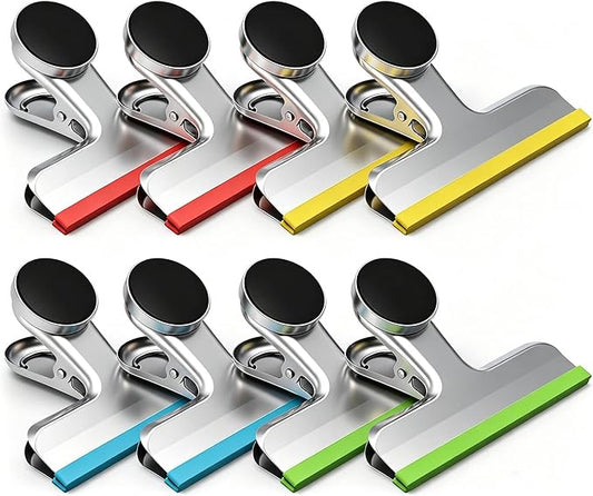 HOUSE AGAIN Magnetic Chip Clips, Stainless Steel Chip Bag Clips by HOUSEAGAIN