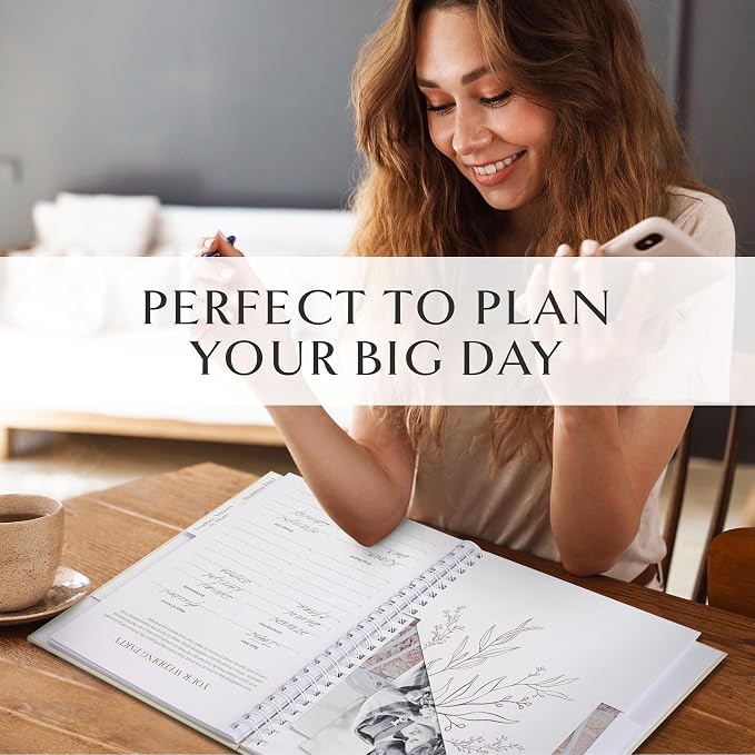 Beautiful Minimalistic Wedding Planner Book and Organizer - Image 4
