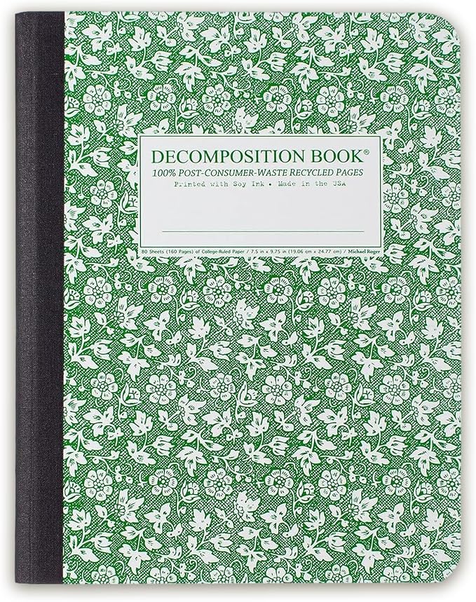 Decomposition Parsley College Ruled Composition Notebook by Decomposition