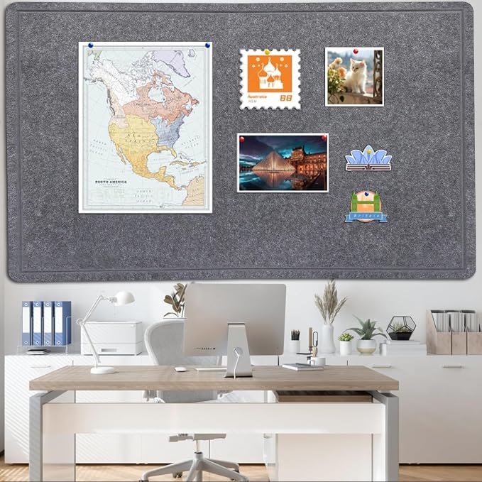 Extra Large Bulletin Board, 96 X 48 inches Cork Board - Image 2