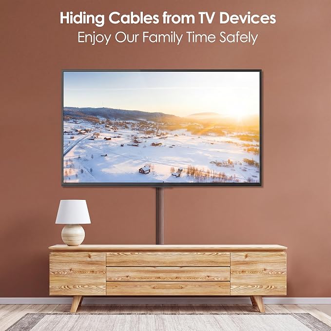 Yecaye TV Cord Hider, 125in Cord Cover, Large Cable Hider, Wire Covers - Image 7