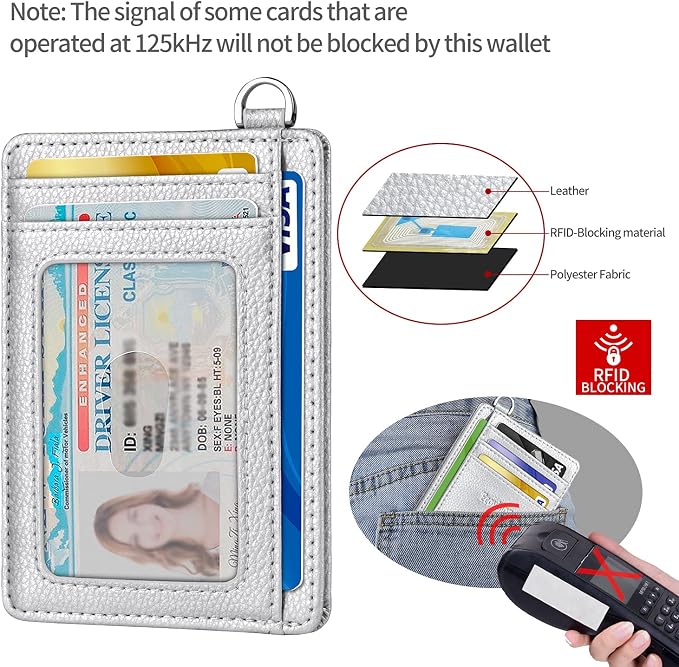 Slim Minimalist Front Pocket Wallet, RFID Blocking Credit Card Holder Wallet - Image 4