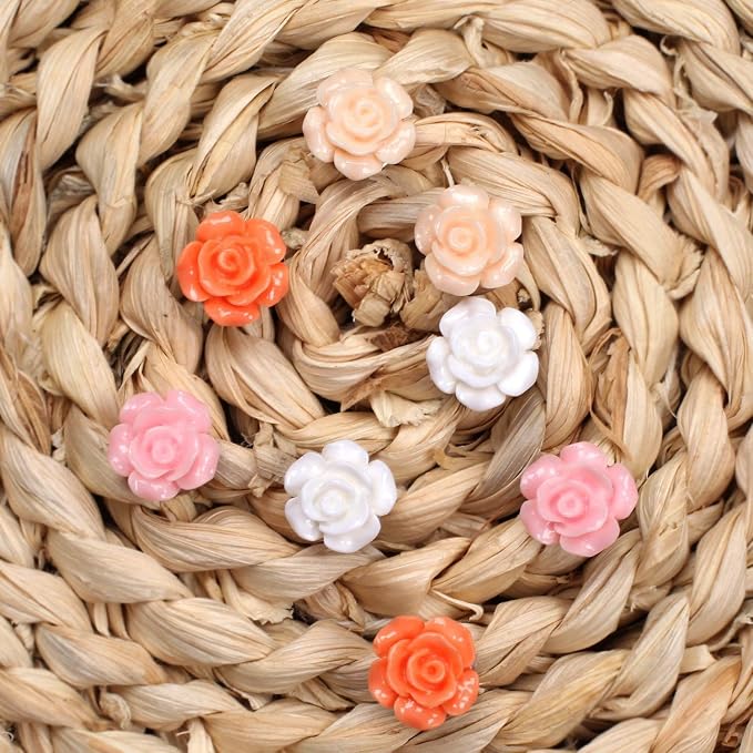 30 Pieces Rose Flower Pushpins Flower Thumb Tacks Decorative Floret Push Pins - Image 5