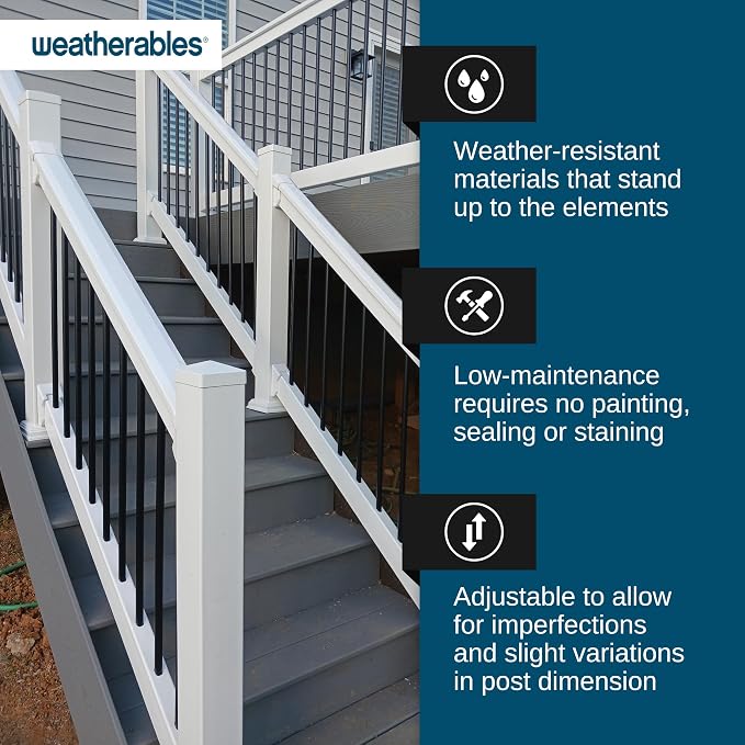 Weatherables 4x4 Post Sleeve – Weatherproof Premium Outdoor Vinyl Post Cover - Image 4