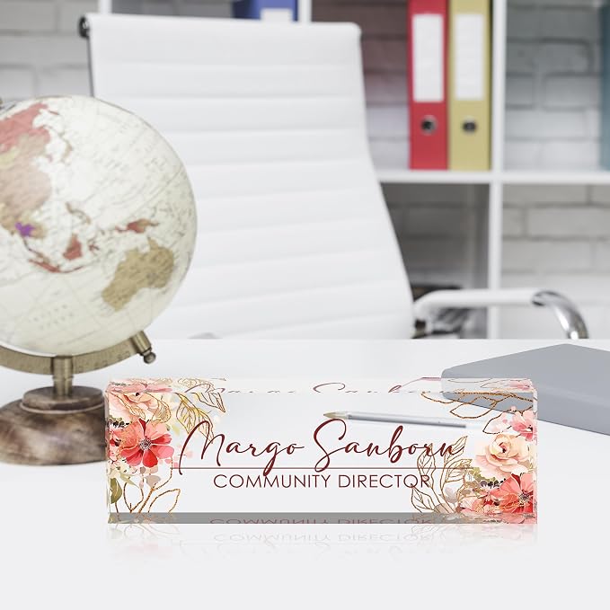 Custom Name Plate for Desk Desk Name Plate Personalized, Office Desk Decor for - Image 2