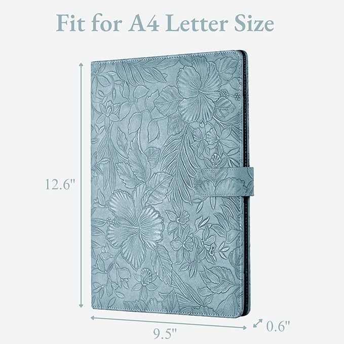 Mymazn Padfolio Portfolio Binder, Faux Leather Interview Resume Folder - Image 3